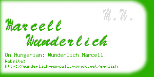 marcell wunderlich business card